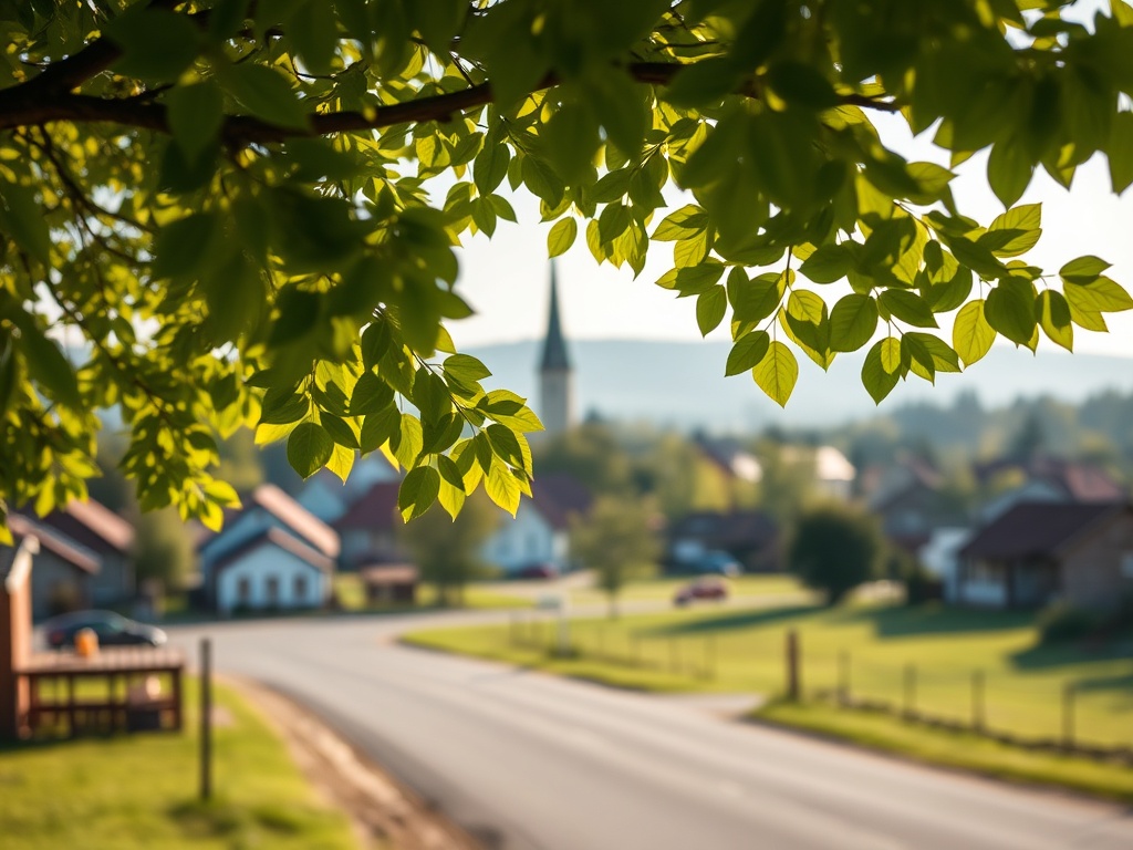 Malownicza aleja kasztanowców w Łańcucie w pełnym kwiecie, z białymi wiechciami drzew.